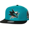 2 Tone Side Patch Snapback San Jose Sharks