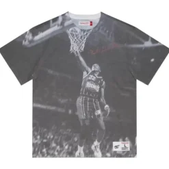 Above The Rim Sublimated Ss Tee Houston Rockets Clyde Drexler