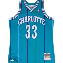 Alonzo Mourning 1992-93 Authentic Jersey Charlotte Hornets