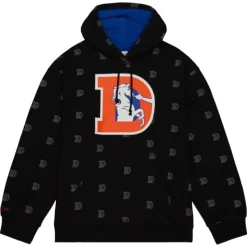 Aop Fleece Hoodie Denver Broncos