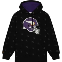 Aop Fleece Hoodie Minnesota Vikings