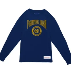 Arched Logo Lockup Slub Ls Tee University Of Notre Dame