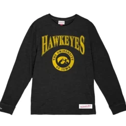 Arched Logo Lockup Slub Ls Tee University Of Iowa