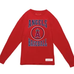 Arched Logo Slub Ls Tee Anaheim Angels
