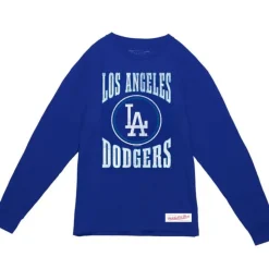 Arched Logo Slub Ls Tee Los Angeles Dodgers