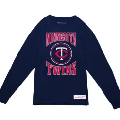 Arched Logo Slub Ls Tee Minnesota Twins