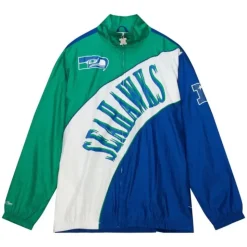 Arched Retro Lined Windbreaker Seattle Seahawks