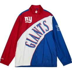 Arched Retro Lined Windbreaker New York Giants