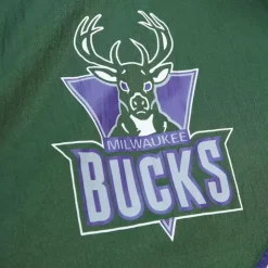Arched Retro Lined Windbreaker Milwaukee Bucks
