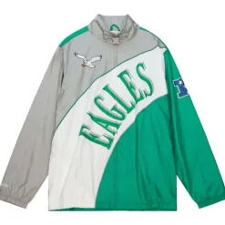 Arched Retro Lined Windbreaker Philadelphia Eagles