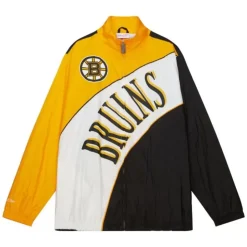 Arched Retro Lined Windbreaker Boston Bruins