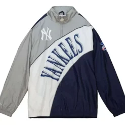 Arched Retro Lined Windbreaker New York Yankees