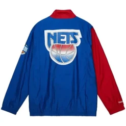 Arched Retro Lined Windbreaker New Jersey Nets