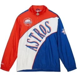Arched Retro Lined Windbreaker Houston Astros