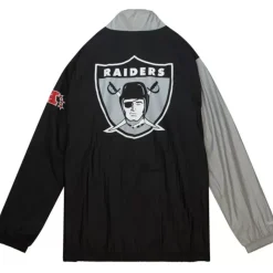 Arched Retro Lined Windbreaker Oakland Raiders