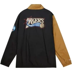 Arched Retro Lined Windbreaker Philadelphia 76Ers