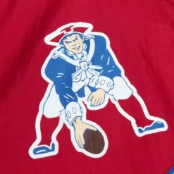 Arched Retro Lined Windbreaker New England Patriots