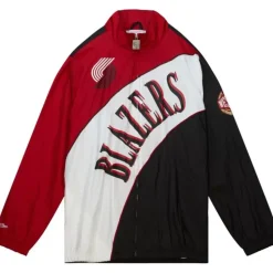 Arched Retro Lined Windbreaker Portland Trail Blazers