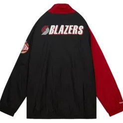 Arched Retro Lined Windbreaker Portland Trail Blazers
