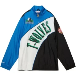 Arched Retro Lined Windbreaker Minnesota Timberwolves