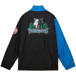 Arched Retro Lined Windbreaker Minnesota Timberwolves