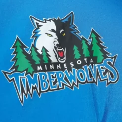 Arched Retro Lined Windbreaker Minnesota Timberwolves