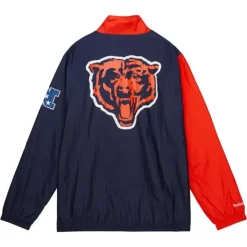 Arched Retro Lined Windbreaker Chicago Bears