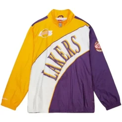 Arched Retro Lined Windbreaker Los Angeles Lakers