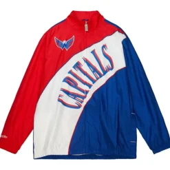 Arched Retro Lined Windbreaker Washington Capitals