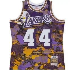 Asian Heritage Swingman Jerry West Los Angeles Lakers 1971-72 Jersey 5.0