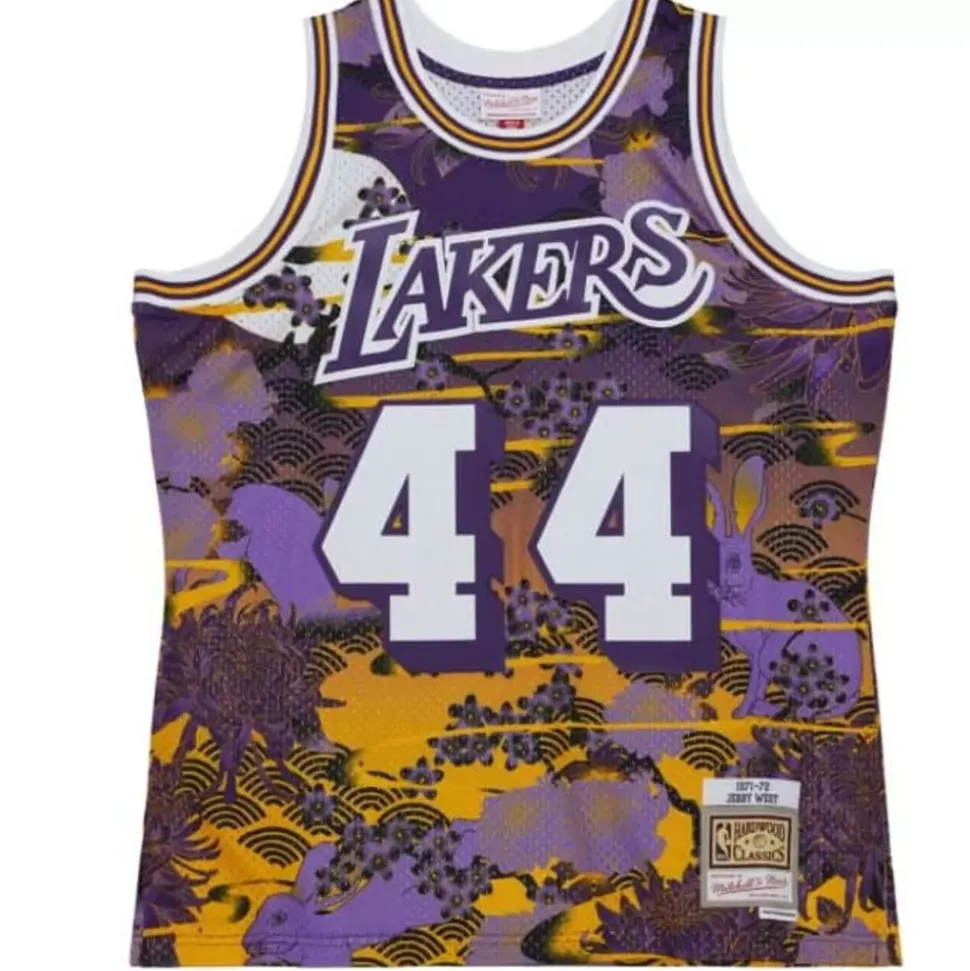 Asian Heritage Swingman Jerry West Los Angeles Lakers 1971-72 Jersey 5.0