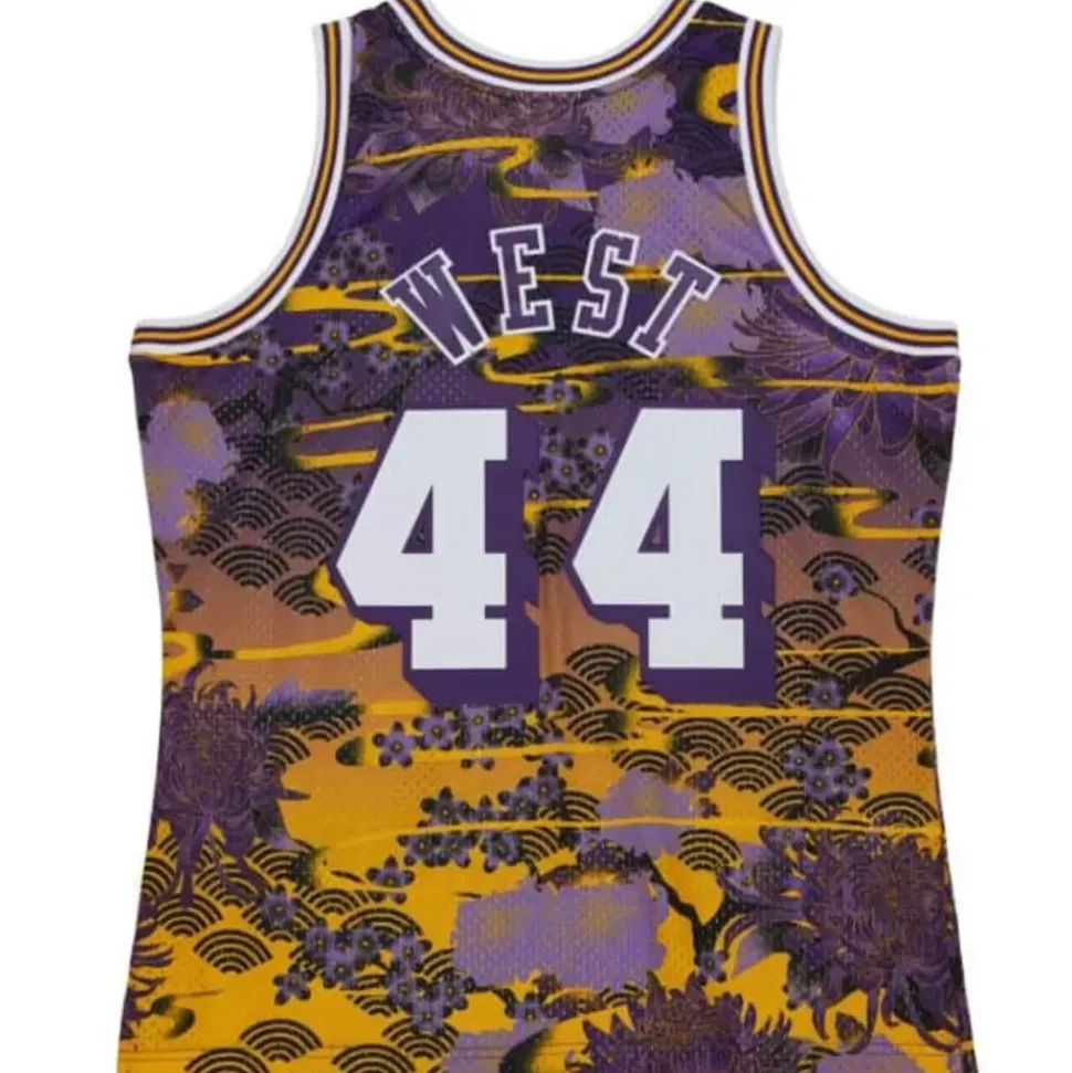 Asian Heritage Swingman Jerry West Los Angeles Lakers 1971-72 Jersey 5.0