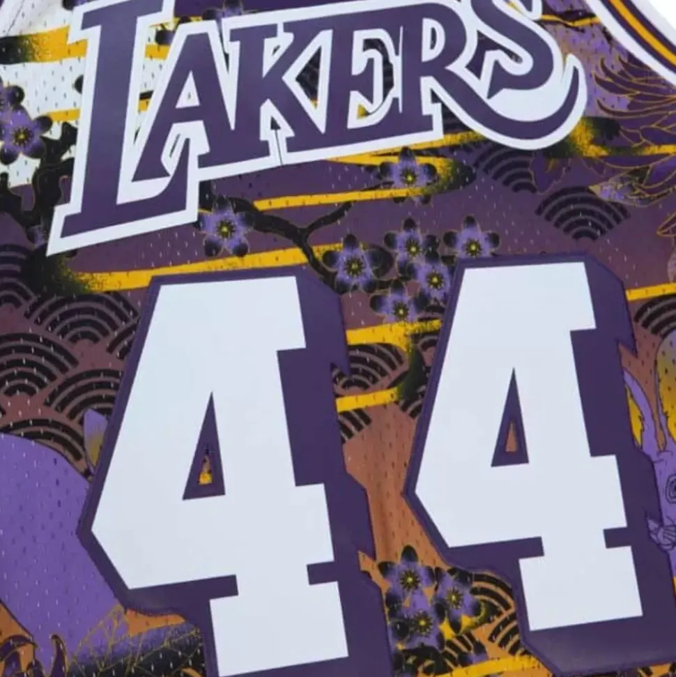 Asian Heritage Swingman Jerry West Los Angeles Lakers 1971-72 Jersey 5.0