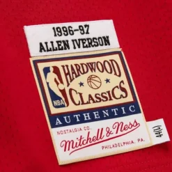 Authentic Allen Iverson Philadelphia 76Ers 1996-97 Jersey