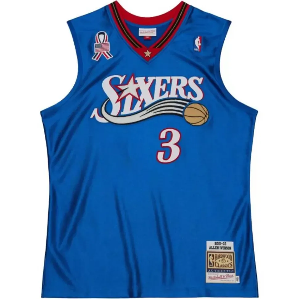 Authentic Allen Iverson Philadelphia 76Ers Alternate 2001-02 Jersey
