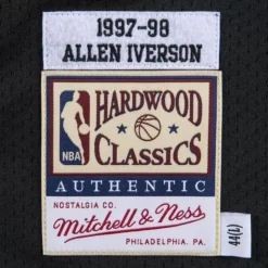 Authentic Allen Iverson Philadelphia 76Ers Road 1997-98 Jersey