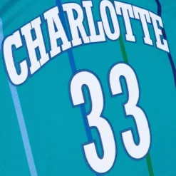Authentic Alonzo Mourning Charlotte Hornets Road 1992-93 Jersey
