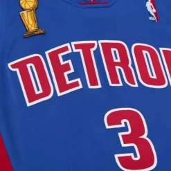 Authentic Ben Wallace Detroit Pistons Dark Finals 2004 Jersey