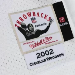 Authentic Charles Woodson Oakland Raiders Super Bowl 2002 Jersey