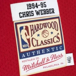 Authentic Chris Webber Washington Bullets 1994-95 Jersey