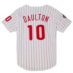 Authentic Darren Daulton Philadelphia Phillies Home World Series 1993 Jersey