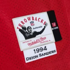 Authentic Deion Sanders San Francisco 49Ers 1994 Jersey