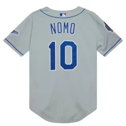 Authentic Hideo Nomo Los Angeles Dodgers Road 2002 Jersey