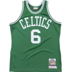 Authentic Jersey Boston Celtics 1967-68 Bill Russell