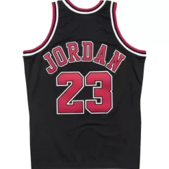 Authentic Jersey Chicago Bulls Alternate 1997-98 Michael Jordan