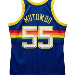 Authentic Jersey Denver Nuggets 1991-92 Dikembe Mutombo