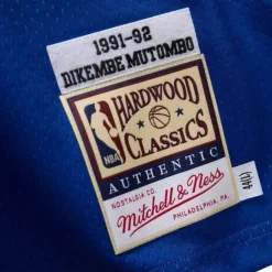 Authentic Jersey Denver Nuggets 1991-92 Dikembe Mutombo