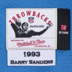 Authentic Jersey Detroit Lions 1993 Barry Sanders
