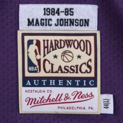 Authentic Jersey Los Angeles Lakers Road 1984-85 Magic Johnson