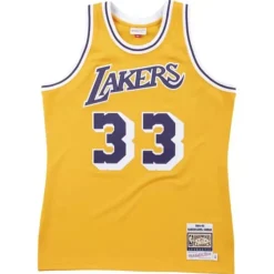 Authentic Jersey Los Angeles Lakers 1984-85 Kareem Abdul-Jabbar